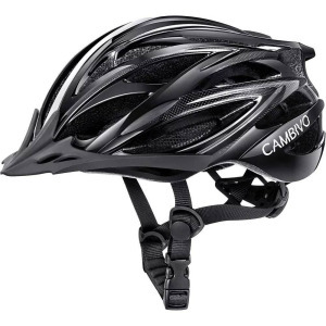 Női/Férfi kerékpáros sisak, S 50-54cm, fényvisszaverő csíkok, fekete