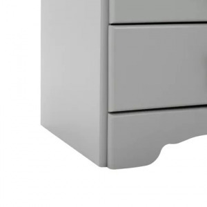 Tvilum skandináv 3 fiókos éjjeliszekrény - szürke
