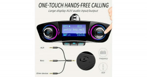 3in1 Bluetooth FM transmitter, MP3, autórádió kinézetű