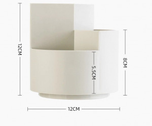 Forgatható asztali írószertartó - szürke