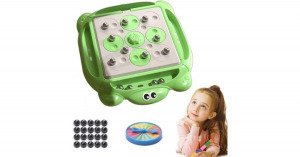 Interaktív társasjáték gyerekeknek, mágneses forgó teknős táblajáték 44 darabos készlet