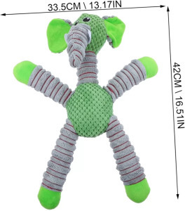 Plüss elefánt csipogó kutyajáték - extra erős - 42 cm