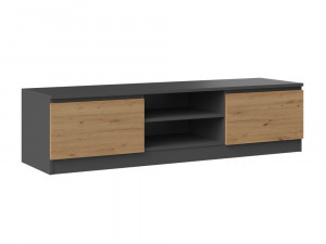 Riano MIX RTV140 TV állvány, 140x36x40 cm, antracit-tölgy