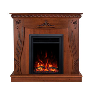 Kandallókészlet Napoli barna & Cris, 1035x1100x300 mm, 1500 W