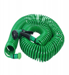 Spirál kerti tömlő - 15 m, szórófejjel - MS-480