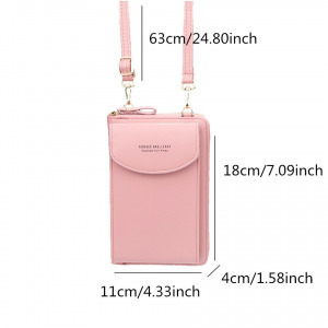 Kisméretű női táska, crossbody rózsaszín