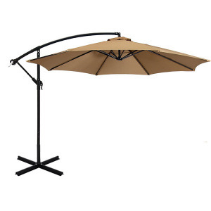 Függő napernyő, 2,7m - khaki