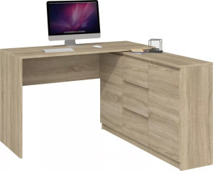 Odell Plus íróasztal, 120x76x50 cm, sonoma