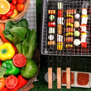 Saslik sütőkosár, grillkosár