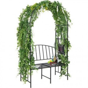 Rózsalugas paddal, fekete