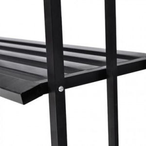 Rózsalugas paddal, fekete