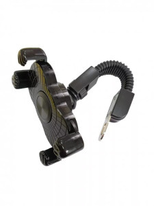 Motorkerékpáros telefontartó JS053, kormányra, 360°-ban forgatható, fekete