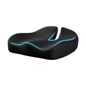 ErgoComfort memóriahabos irodai ülőpárna fekete 40*36*11cm