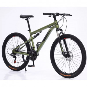 Rush B200-GN 26" MTB kerékpár 21  váltó tárcsafékes teleszkópos zöld