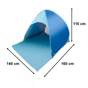 Önmagától felnyíló strandsátor - UV50+ védelemmel, POP-UP rendszerrel, hordtáskával