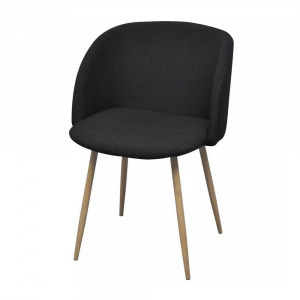 Betti kárpitozott szék 2db, fekete