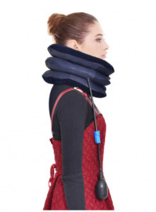 Nyakpárna, felfújható nyaki csigolya nyújtó, nyaknyújtó