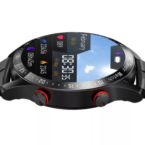 Longers Okosóra fekete acél szíjjal