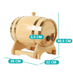 Tölgyfa hordó 5 literes