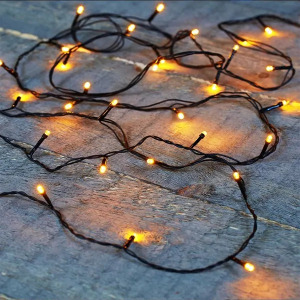 Kültéri karácsonyi fényfüzér  - 20 m melegfehér