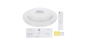 Smart Lamp - Intelligens RGBW dupla mennyezeti lámpa bluetooth hangszóróval, 3000-6500K