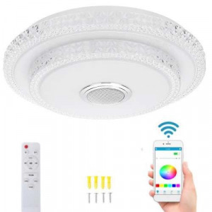 Smart Lamp - Intelligens RGBW dupla mennyezeti lámpa bluetooth hangszóróval, 3000-6500K Smart Lamp - Intelligens RGBW dupla mennyezeti lámpa bluetooth hangszóróval, 3000-6500K