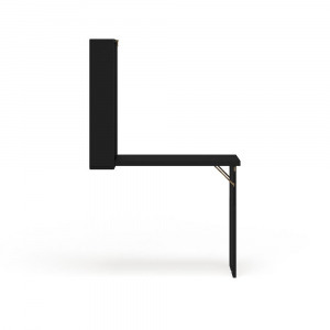 Lehajtható asztal, fekete