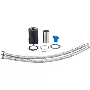 Balletto mosogató csaptelep hajlékony szilikon kifolyó csővel, 35mm, fehér