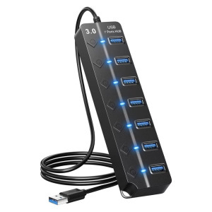 7 portos USB 3.0 hub