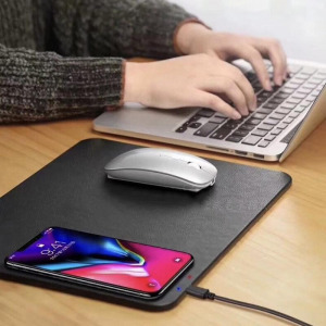 Textil Qi telefontöltős egérpad