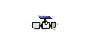 4 részes napelemes lámpa, 108LED