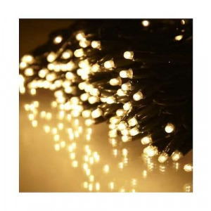 100 LED-es karácsonyfa fényfüzér, izzósor, 6,3m, meleg fehér