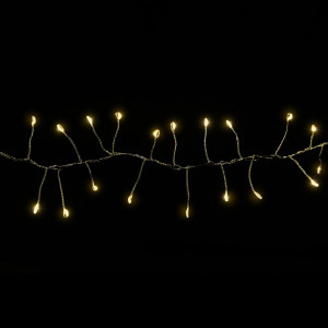 Dekortrend Tündérfény girland, ezüst kábel, 700 led, meleg fehér