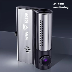 Autós menetrögzítő kamera X9, Full HD, Wi-Fi, G-Sensor, szürke