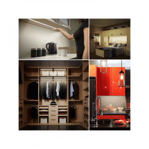 SNHL 120 cm mozgásérzékelős LED fénycső armatúrával, 120W, 6500K - hidegfehér