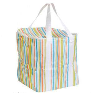 Hűtőtáska csíkos 22 l, puhafalú