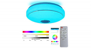 Smart Lamp - Intelligens RGBW mennyezeti UFO lámpa Bluetooth hangszóróval, 3000-6500K