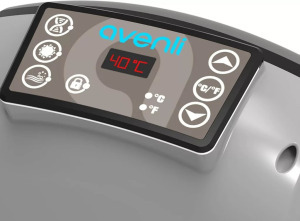 Avenli felfújható jakuzzi London fekete színű 165x70cm