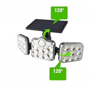 Ultra erős fényű mozgásérzékelős kültéri lámpa