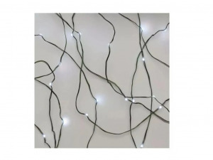 Kültéri nano fényfüzér (75 LED/7,5 méter) időzítővel - hideg fehér
