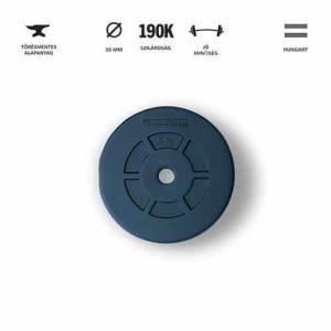 GazoFitness kézi súlyzó 2 x 19kg (össz: 38kg) menetes súlyzórúddal