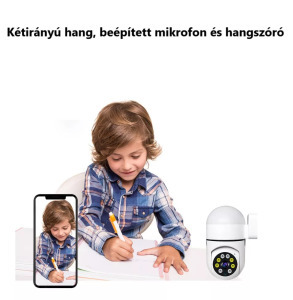 Intelligens Z1 HD térfigyelő kamera, kétirányú hang, éjjellátás, fehér