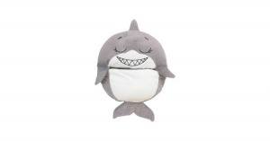 Cápás, plüssállattá alakítható hálózsák gyerekeknek , vidám cápa alakú, kompakt, összecsukható hálózsák