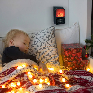 2db Flame Heather Látványos elektromos hősugárzó 900W távirányítóval DP-198