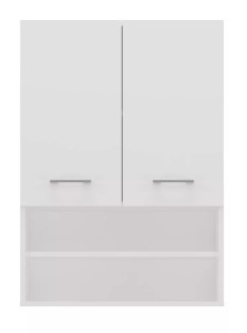 Drohmo Pola mini DK felső fürdőszoba szekrény, 64x90x30 cm, fehér