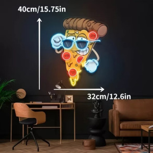 Menő pizza neonfelirat