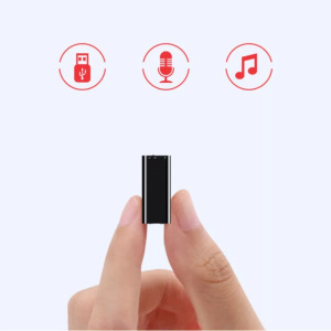 Digitális diktafon SK892, zajcsökkentés, alumínium ház, 8GB, fekete