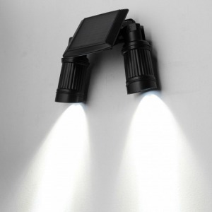 Két ágú szolár LED lámpa mozgásérzékelővel