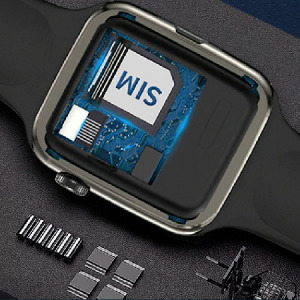 K10 Smart Watch okosóra, szilikon szíjjal és SIM kártyás foglalattal