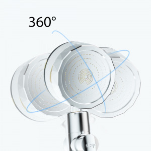 Homeland zuhanyfej, áramlás szabályzó szűrővel, arany